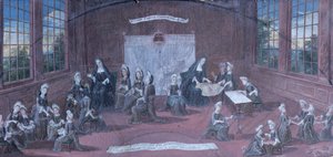 Nonnes enseignant aux jeunes filles - French School